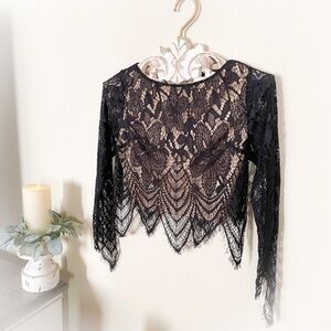 NWOT Guess Lace Cropped Top